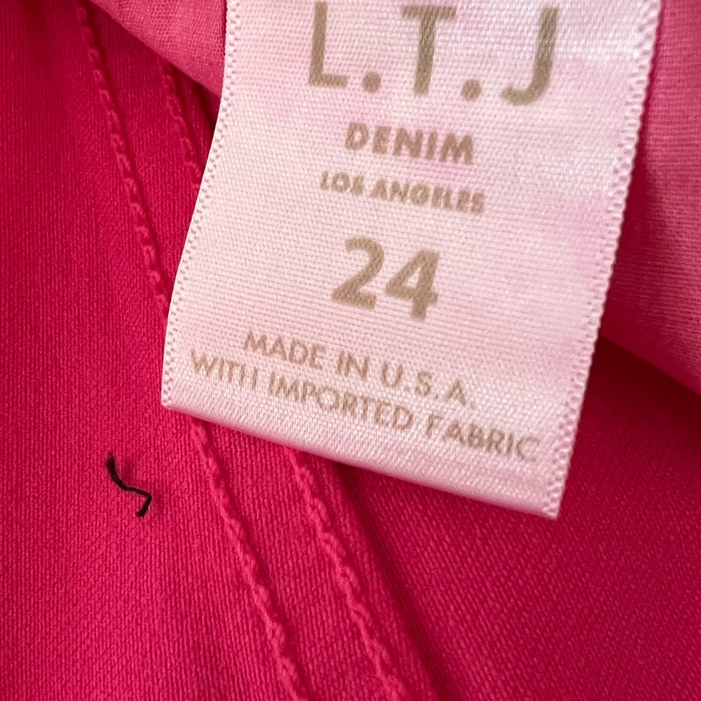 L.T.J. Women’s Barbie Pink Bambino (petite) Straight Leg Jeans - Picture 8 of 14